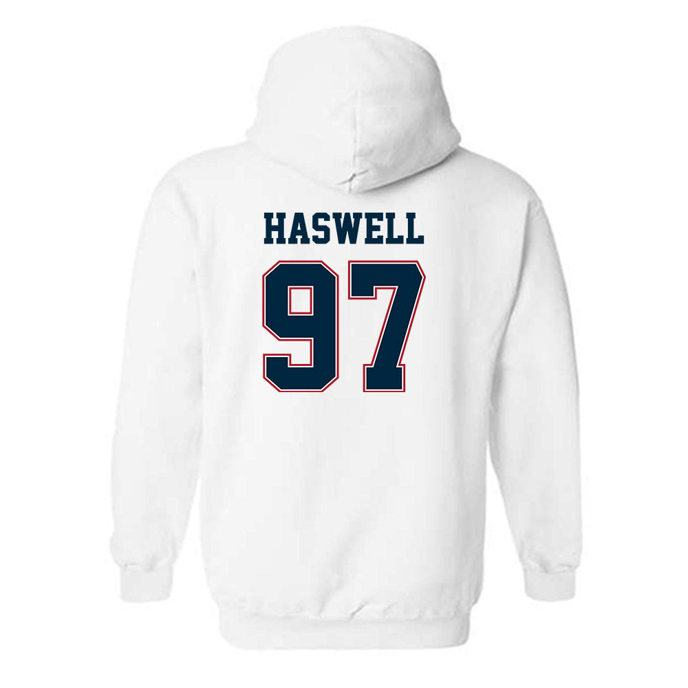 Wyoming - NCAA Football : Alexander Haswell - Classic Fashion Shersey Hooded Sweatshirt-1