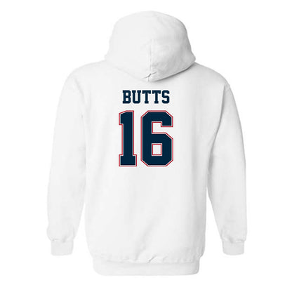 Wyoming - NCAA Football : Karson Butts - Classic Fashion Shersey Hooded Sweatshirt-1