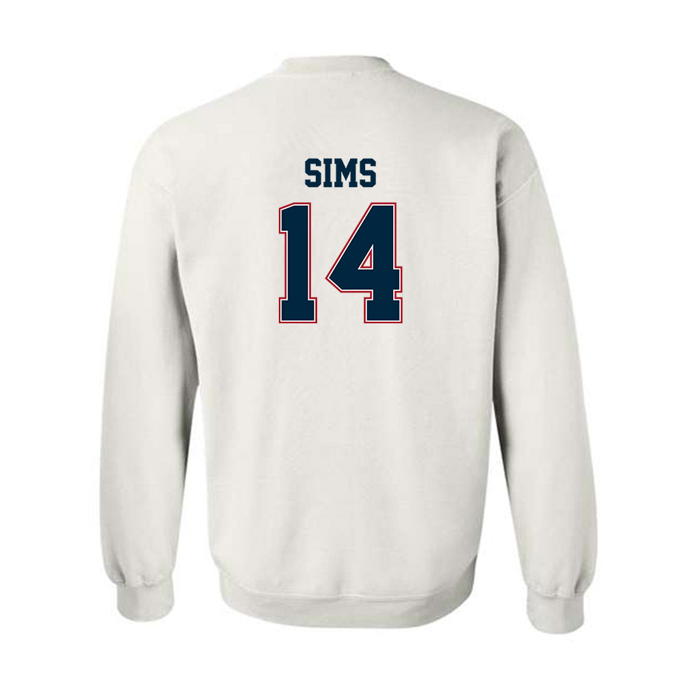Wyoming - NCAA Football : Landon Sims - Classic Fashion Shersey Crewneck Sweatshirt-1