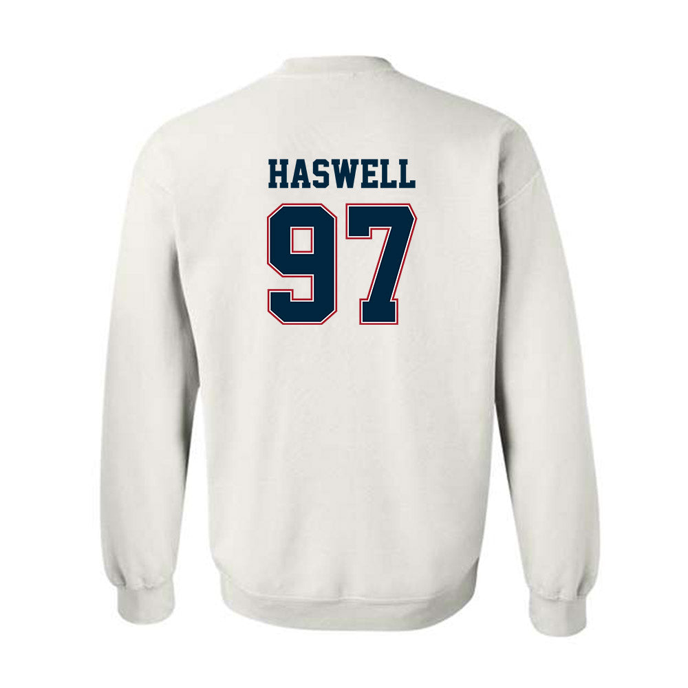 Wyoming - NCAA Football : Alexander Haswell - Classic Fashion Shersey Crewneck Sweatshirt-1