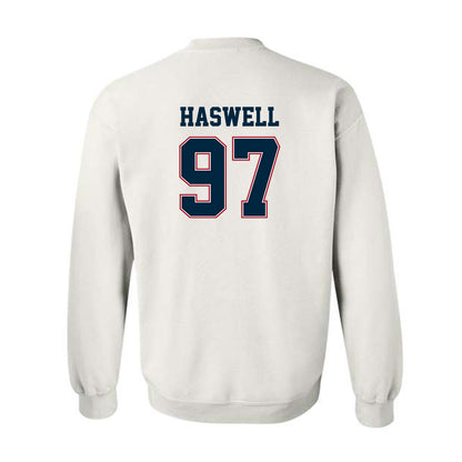 Wyoming - NCAA Football : Alexander Haswell - Classic Fashion Shersey Crewneck Sweatshirt-1