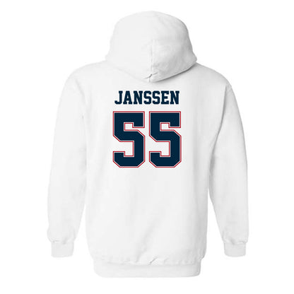 Wyoming - NCAA Football : Kalvin Janssen - Classic Fashion Shersey Hooded Sweatshirt-1