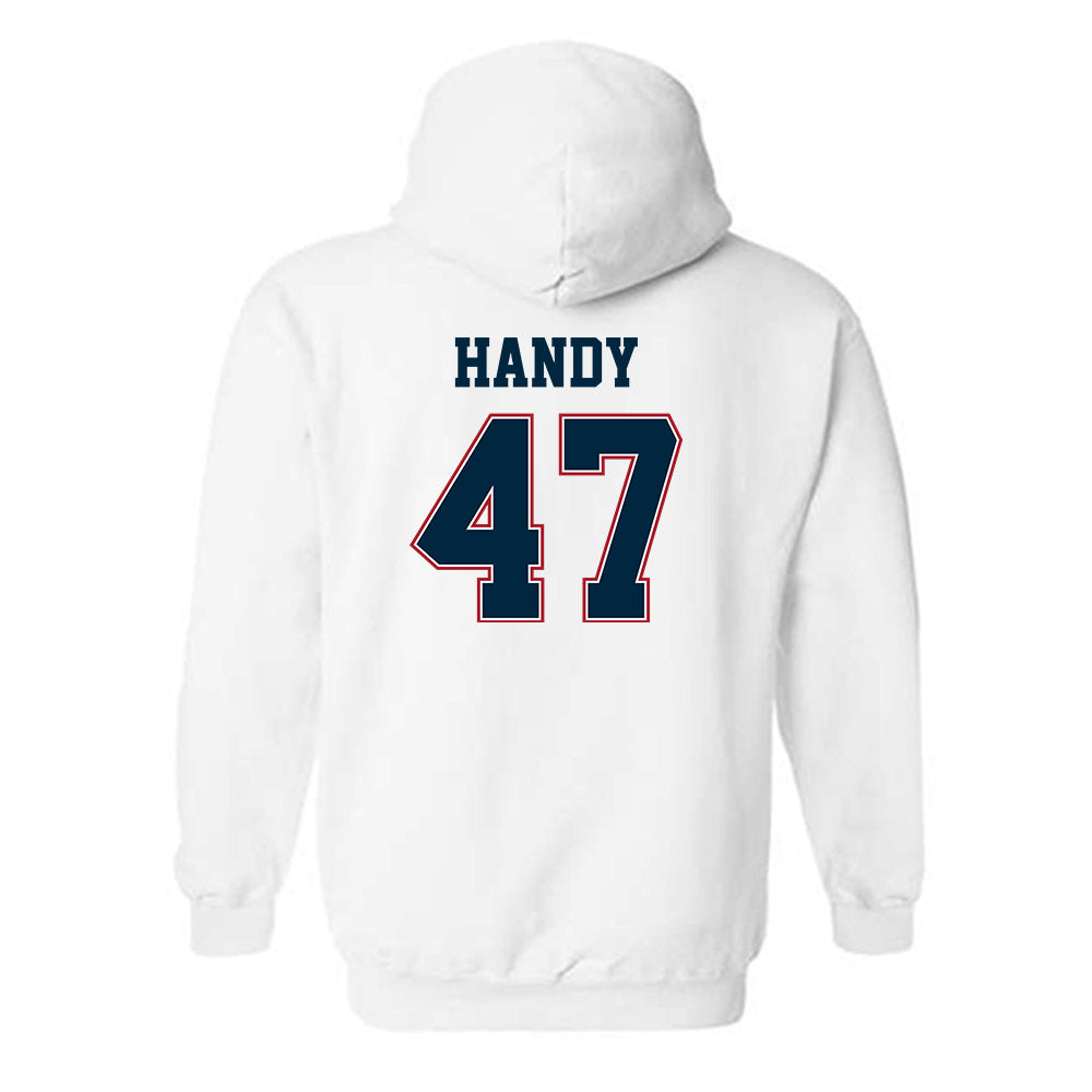 Wyoming - NCAA Football : Jason Handy - Classic Fashion Shersey Hooded Sweatshirt-1