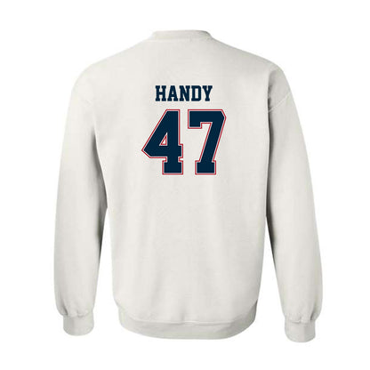 Wyoming - NCAA Football : Jason Handy - Classic Fashion Shersey Crewneck Sweatshirt-1