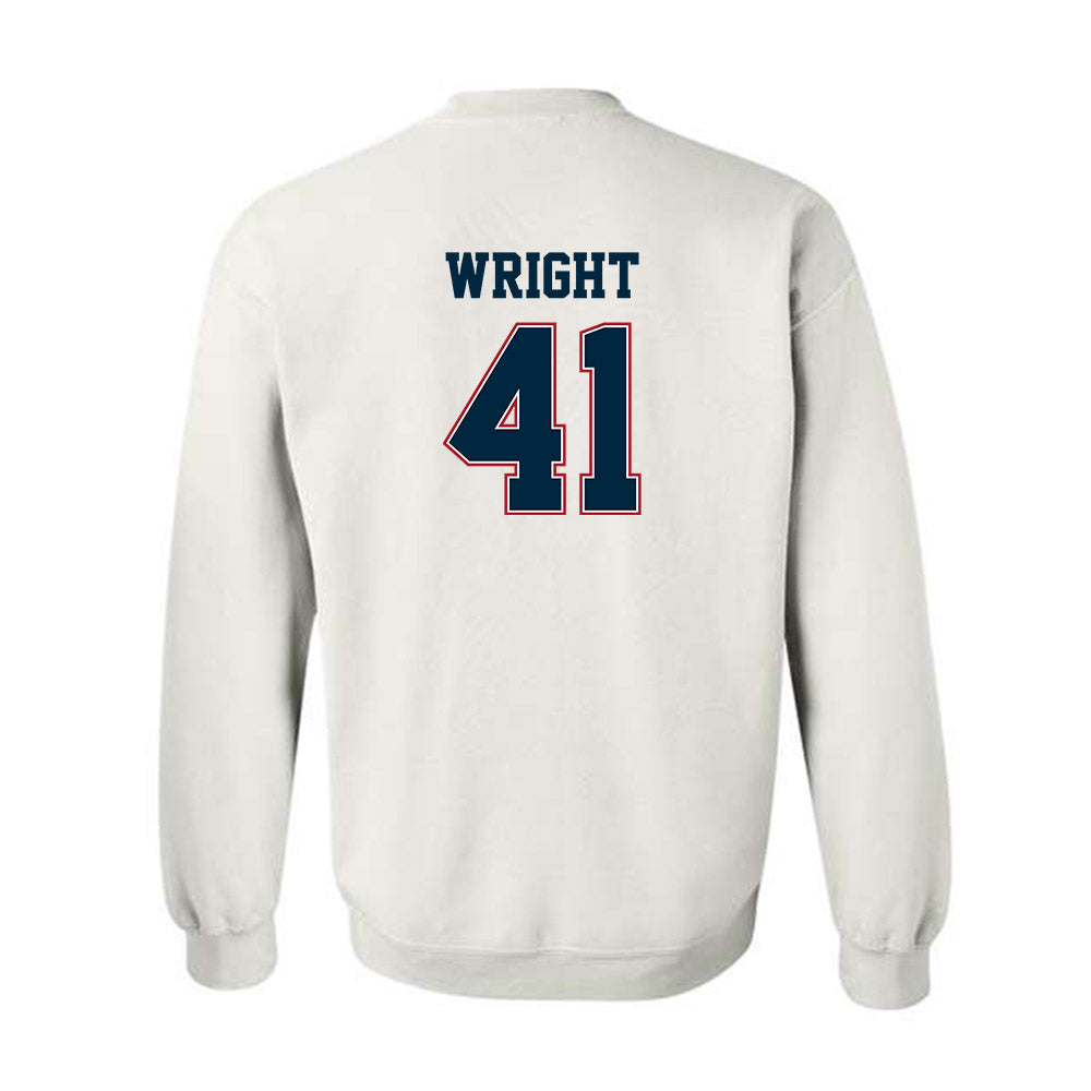 Wyoming - NCAA Football : Mason Wright - Classic Fashion Shersey Crewneck Sweatshirt-1