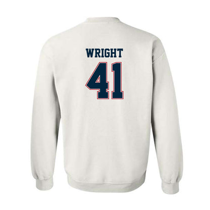 Wyoming - NCAA Football : Mason Wright - Classic Fashion Shersey Crewneck Sweatshirt-1