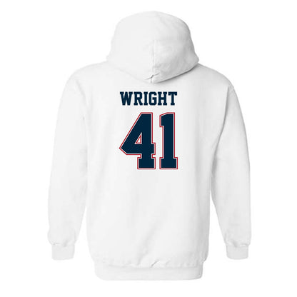 Wyoming - NCAA Football : Mason Wright - Classic Fashion Shersey Hooded Sweatshirt-1