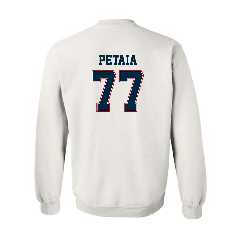Wyoming - NCAA Football : Josiah Petaia - Classic Fashion Shersey Crewneck Sweatshirt-1
