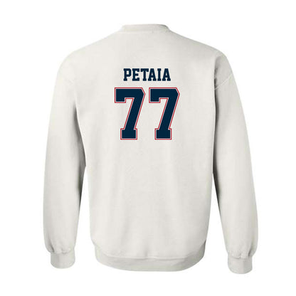Wyoming - NCAA Football : Josiah Petaia - Classic Fashion Shersey Crewneck Sweatshirt-1