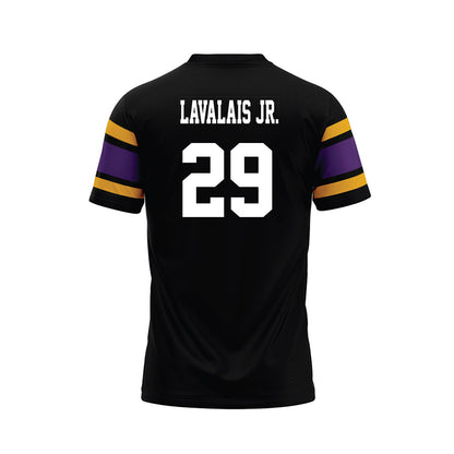 Albany - NCAA Football : Romero Lavalais Jr. - Black Premium Football Jersey-1