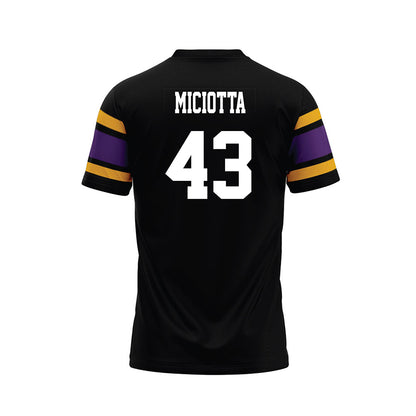 Albany - NCAA Football : Carlo Miciotta - Black Premium Football Jersey-1