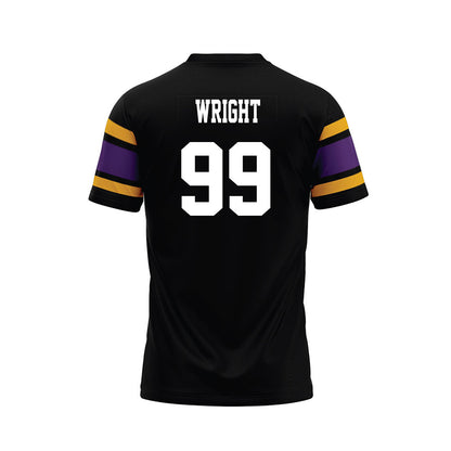 Albany - NCAA Football : Kion Wright - Black Premium Football Jersey-1