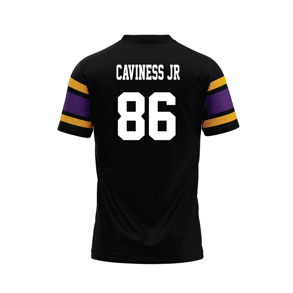Albany - NCAA Football : Ashanti Caviness Jr - Black Premium Football Jersey-1
