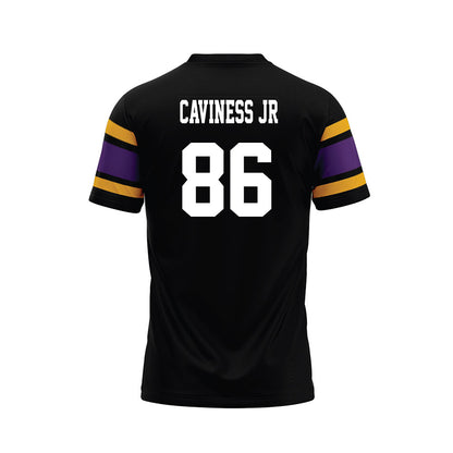 Albany - NCAA Football : Ashanti Caviness Jr - Black Premium Football Jersey-1