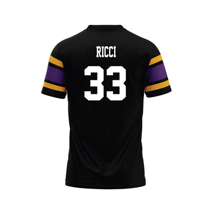 Albany - NCAA Football : Leo Ricci - Black Premium Football Jersey-1