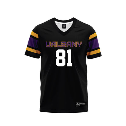 Albany - NCAA Football : Grant Barr - Black Premium Football Jersey-0