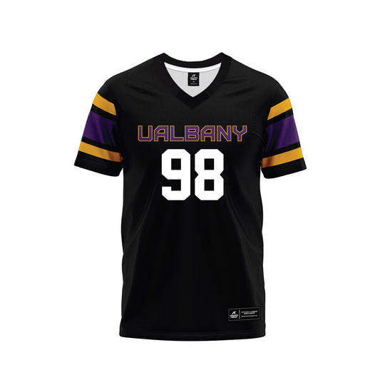 Albany - NCAA Football : Marques Garrett - Black Premium Football Jersey-0
