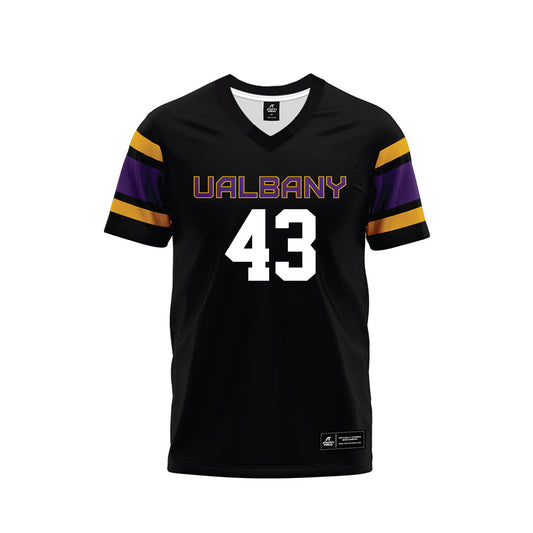 Albany - NCAA Football : Carlo Miciotta - Black Premium Football Jersey-0