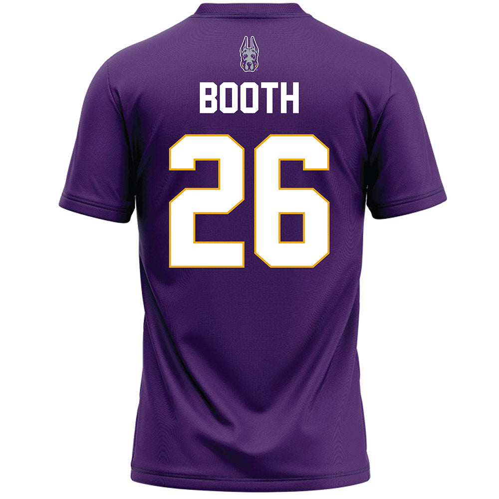 Albany - NCAA Men's Lacrosse : Bennett Booth - Purple Lacrosse Jersey-1