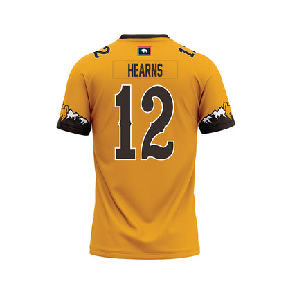 Wyoming - NCAA Football : Desman Hearns - Gold Premium Football Jersey-1