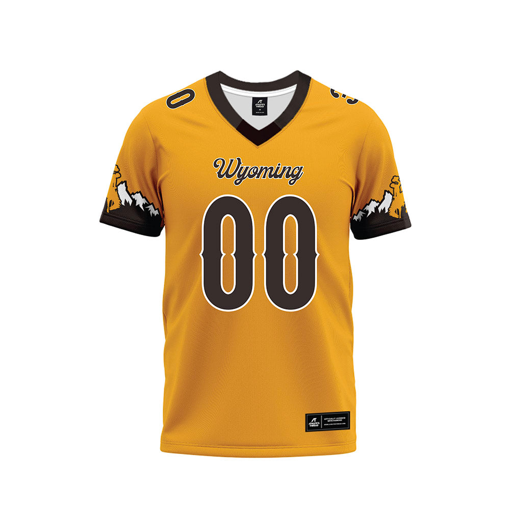 Wyoming - NCAA Football : Deion DeBlanc - Gold Premium Football Jersey-0