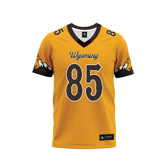 Wyoming - NCAA Football : Ishmael Muhammad - Gold Premium Football Jersey-0