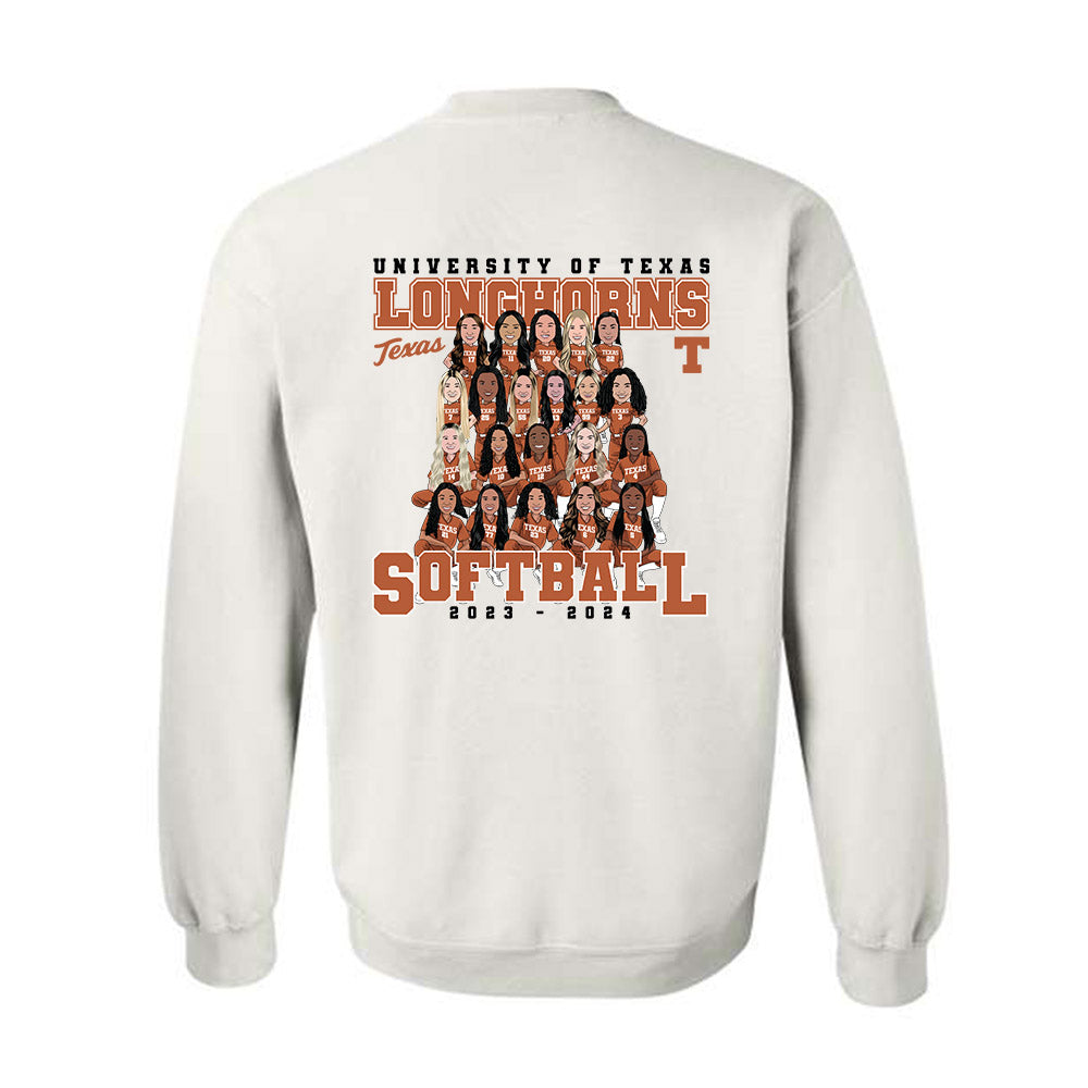 Texas - NCAA Softball : Crewneck Sweatshirt Team Collage