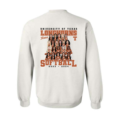 Texas - NCAA Softball : Crewneck Sweatshirt Team Collage