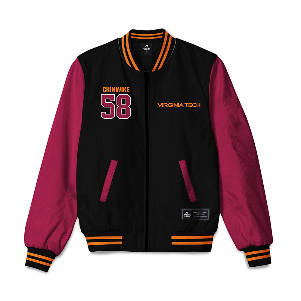 Virginia Tech - NCAA Football : Zeke Chinwike - Bomber Jacket-0