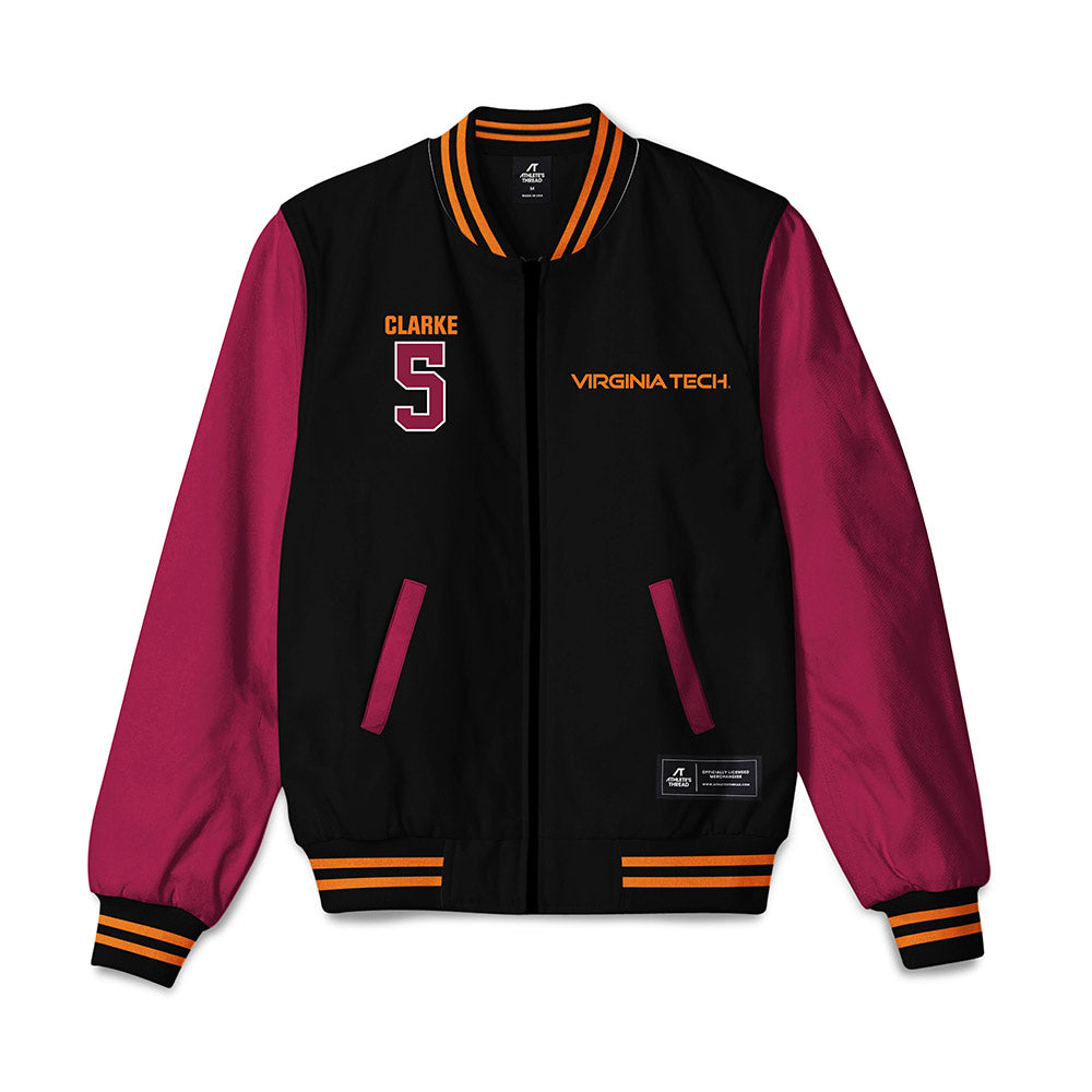 Virginia Tech - NCAA Football : Joshua Clarke - Bomber Jacket-0
