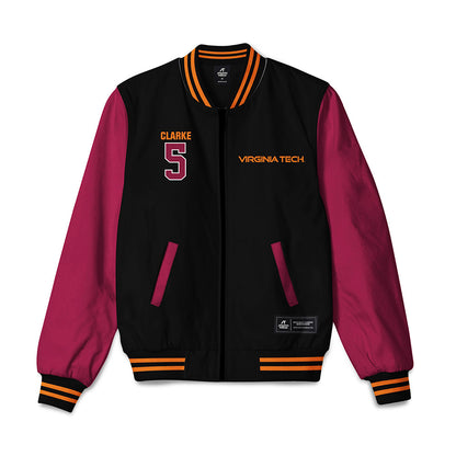 Virginia Tech - NCAA Football : Joshua Clarke - Bomber Jacket-0