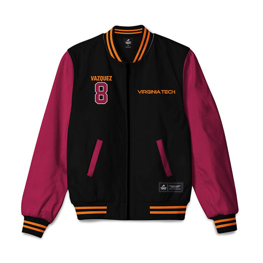 Virginia Tech - NCAA Men's Soccer : Chase Vazquez - Bomber Jacket-0