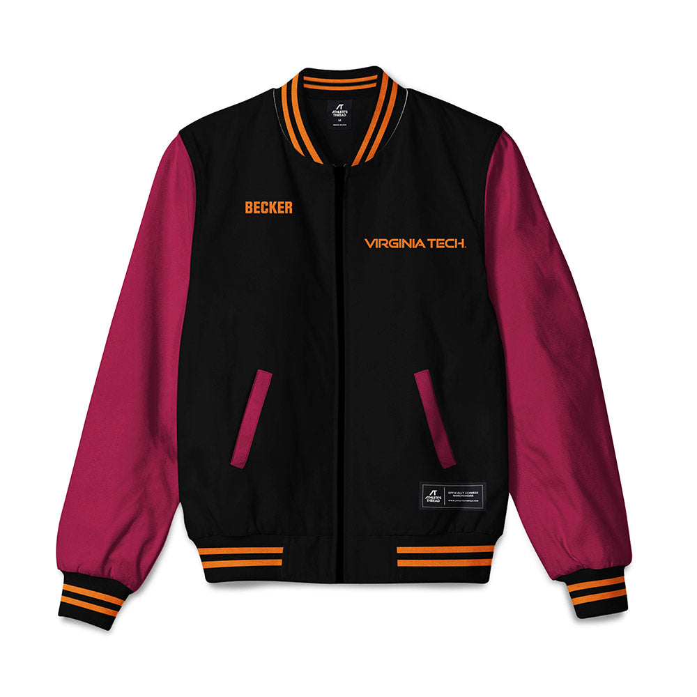 Virginia Tech - NCAA Cheerleading : Sarah Becker - Bomber Jacket