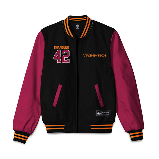 Virginia Tech - NCAA Baseball : Aimon Chandler - Bomber Jacket-0