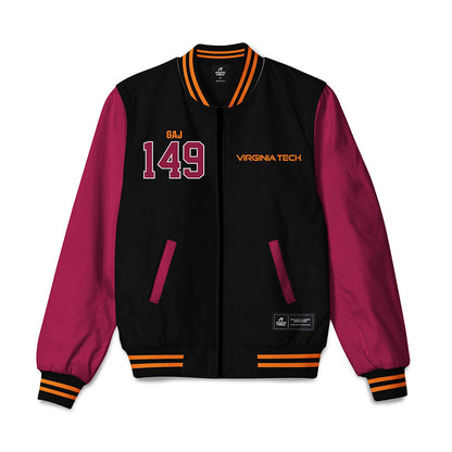 Virginia Tech - NCAA Wrestling : Collin Gaj - Bomber Jacket-0
