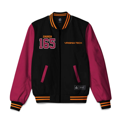 Virginia Tech - NCAA Wrestling : Mac Church - Bomber Jacket-0