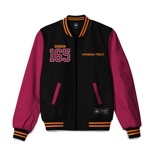 Virginia Tech - NCAA Wrestling : Mac Church - Bomber Jacket-0