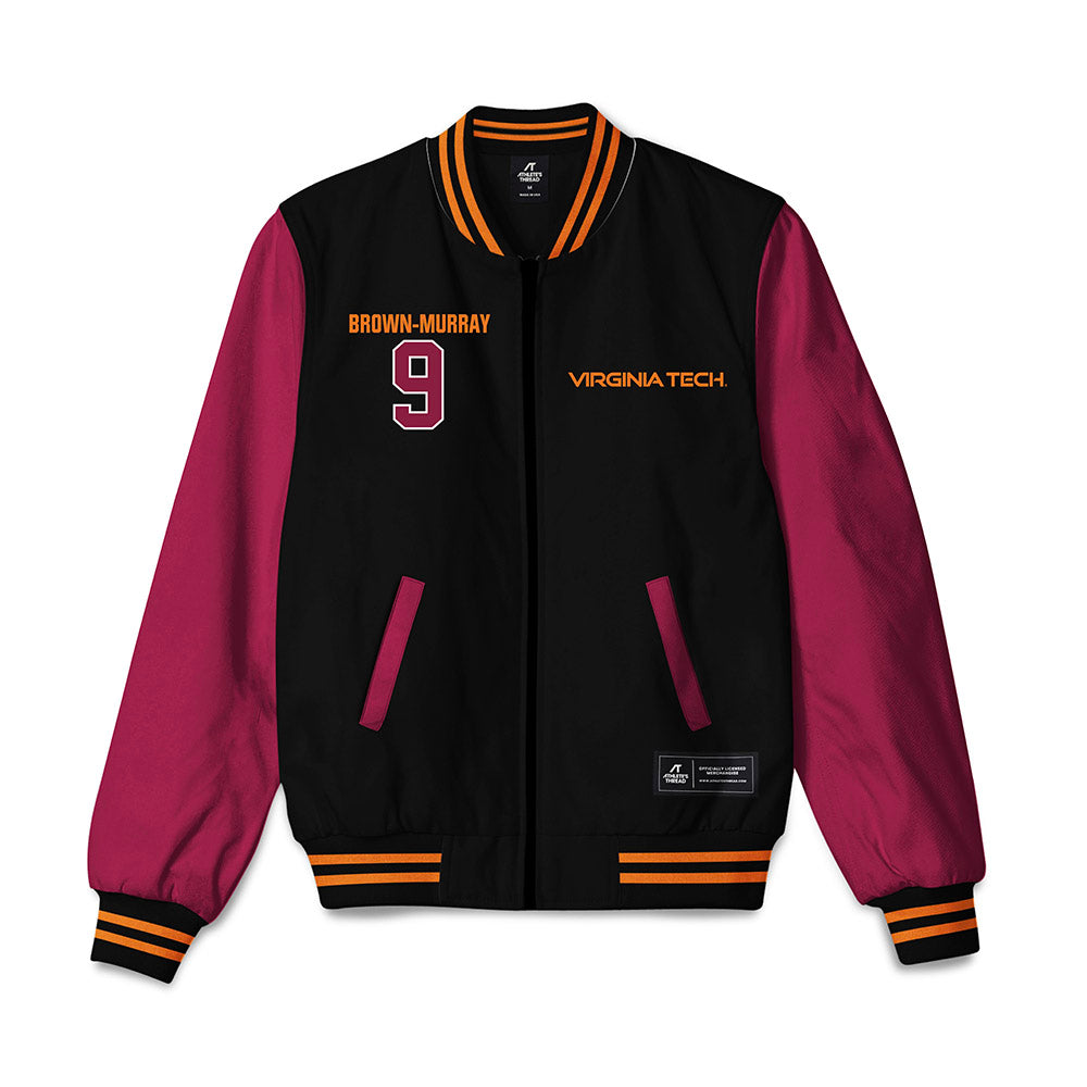 Virginia Tech - NCAA Football : Isaiah Brown-Murray - Bomber Jacket-0