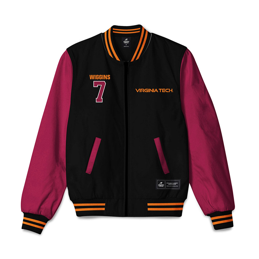 Virginia Tech - NCAA Football : Chanz Wiggins - Bomber Jacket-0