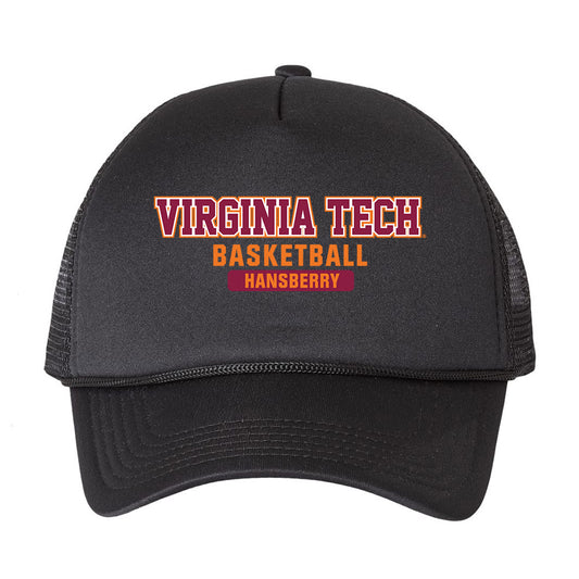 Virginia Tech - NCAA Men's Basketball : Amani Hansberry - Trucker Hat-0
