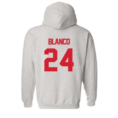 Louisiana - NCAA Football : Steven Blanco - Sports Shersey Hooded Sweatshirt-1