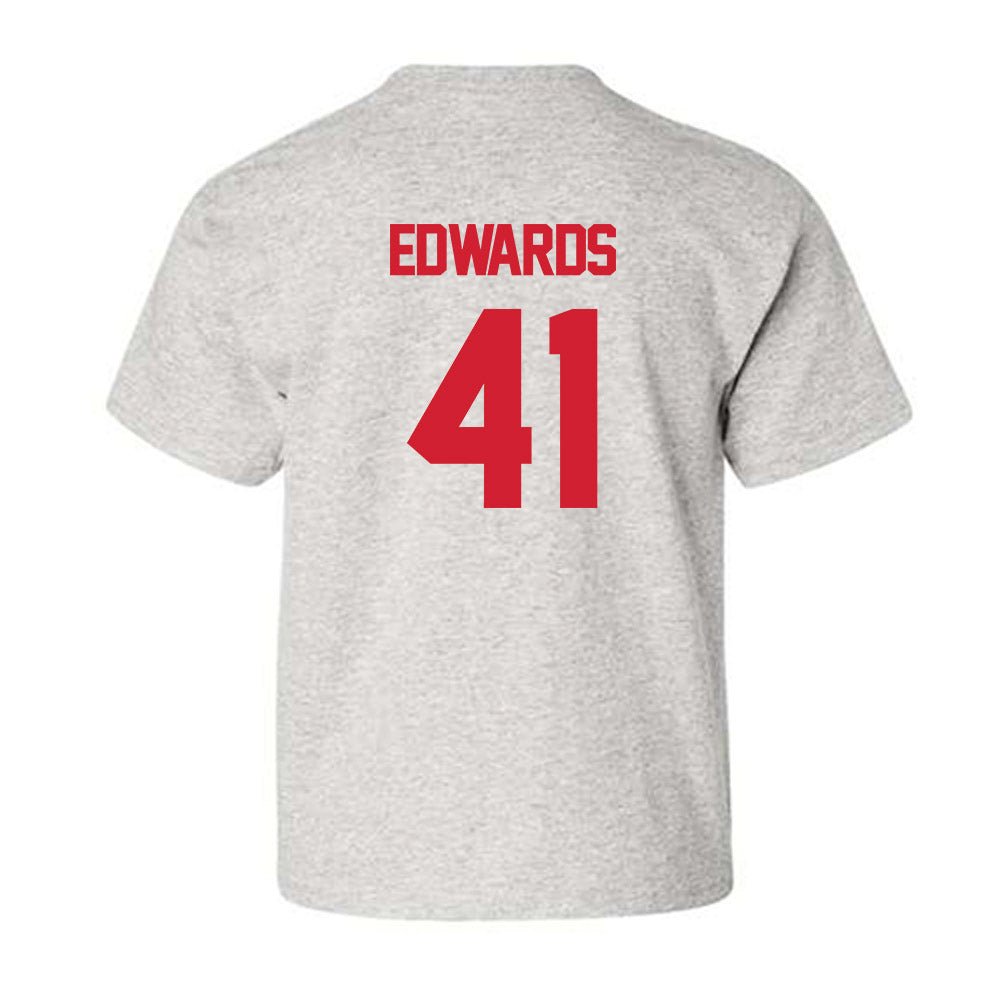 Louisiana - NCAA Football : Chase Edwards - Sports Shersey Youth T-Shirt-1