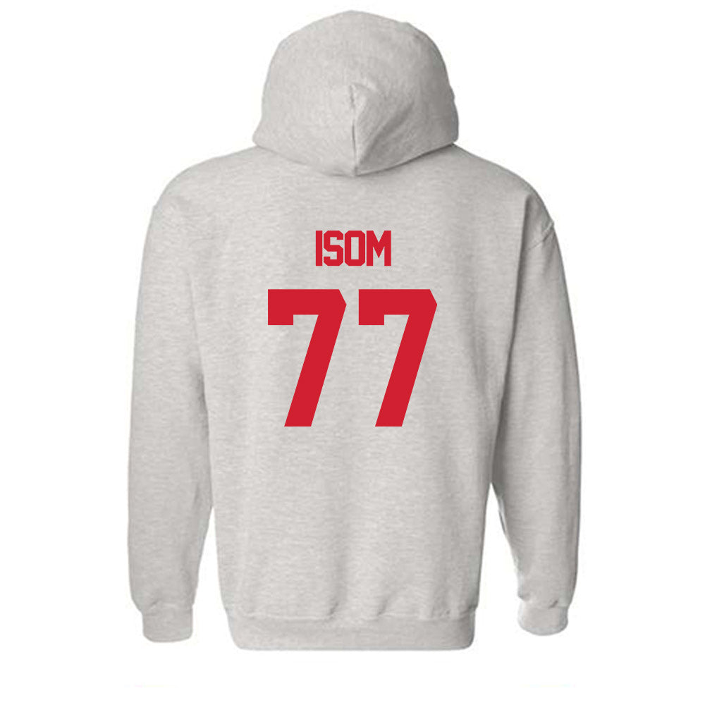 Louisiana - NCAA Football : Jakoby Isom - Sports Shersey Hooded Sweatshirt-1