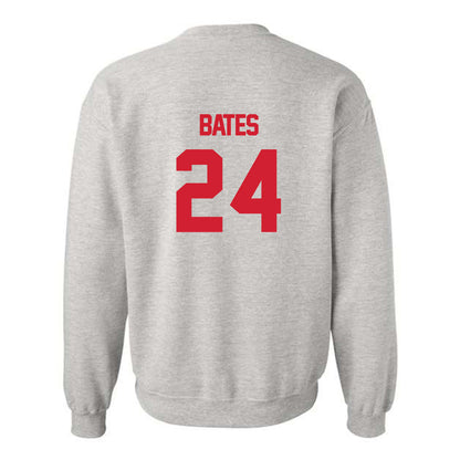 Louisiana - NCAA Football : Lake Bates - Sports Shersey Crewneck Sweatshirt-1