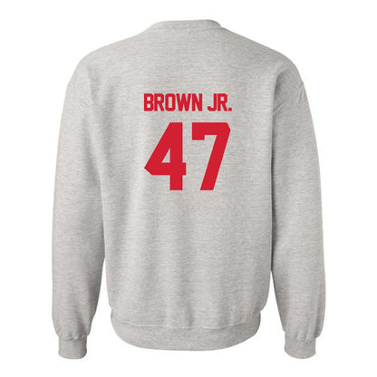 Louisiana - NCAA Football : Maurice Brown Jr. - Sports Shersey Crewneck Sweatshirt-1