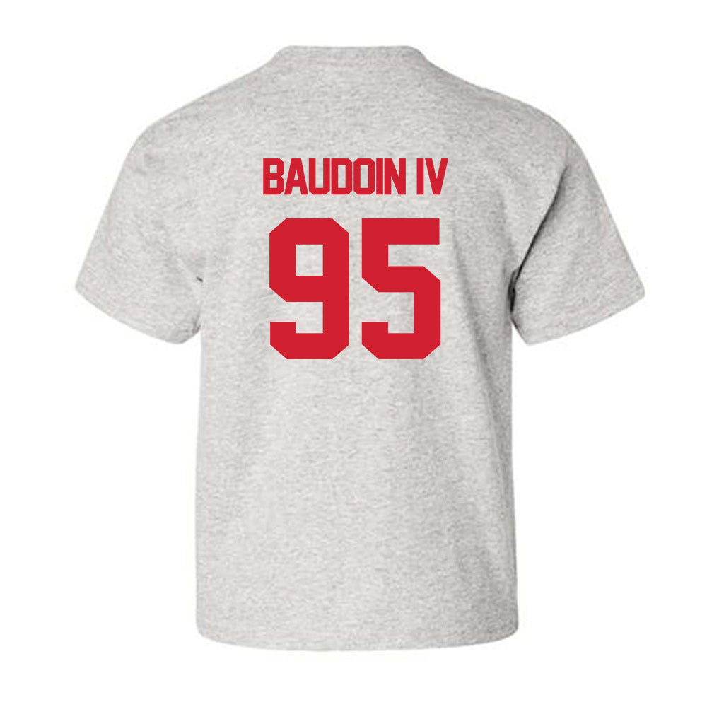 Louisiana - NCAA Football : Maxie Baudoin IV - Sports Shersey Youth T-Shirt-1