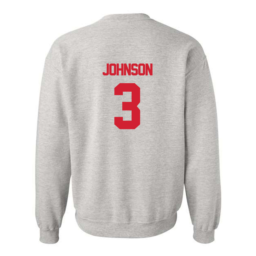 Louisiana - NCAA Football : Micah Johnson - Sports Shersey Crewneck Sweatshirt-1