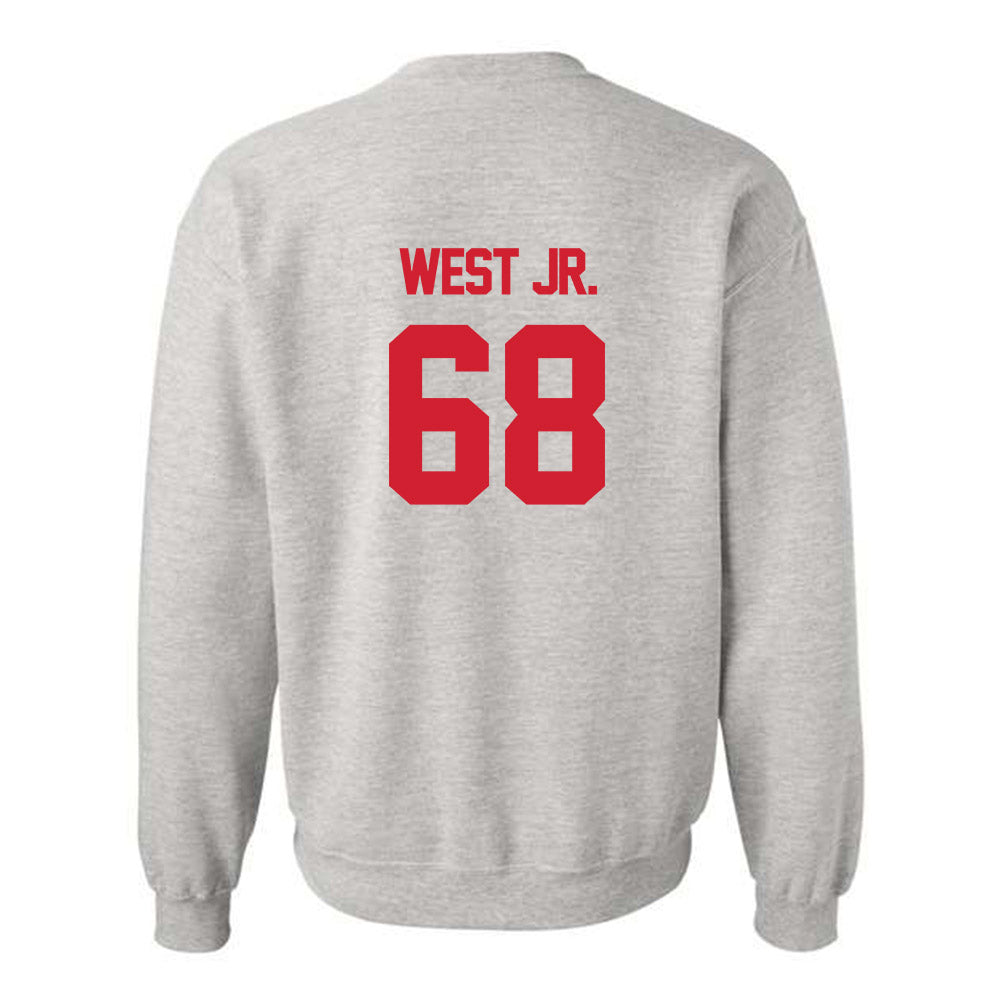 Louisiana - NCAA Football : Fitzgerald West Jr. - Sports Shersey Crewneck Sweatshirt-1