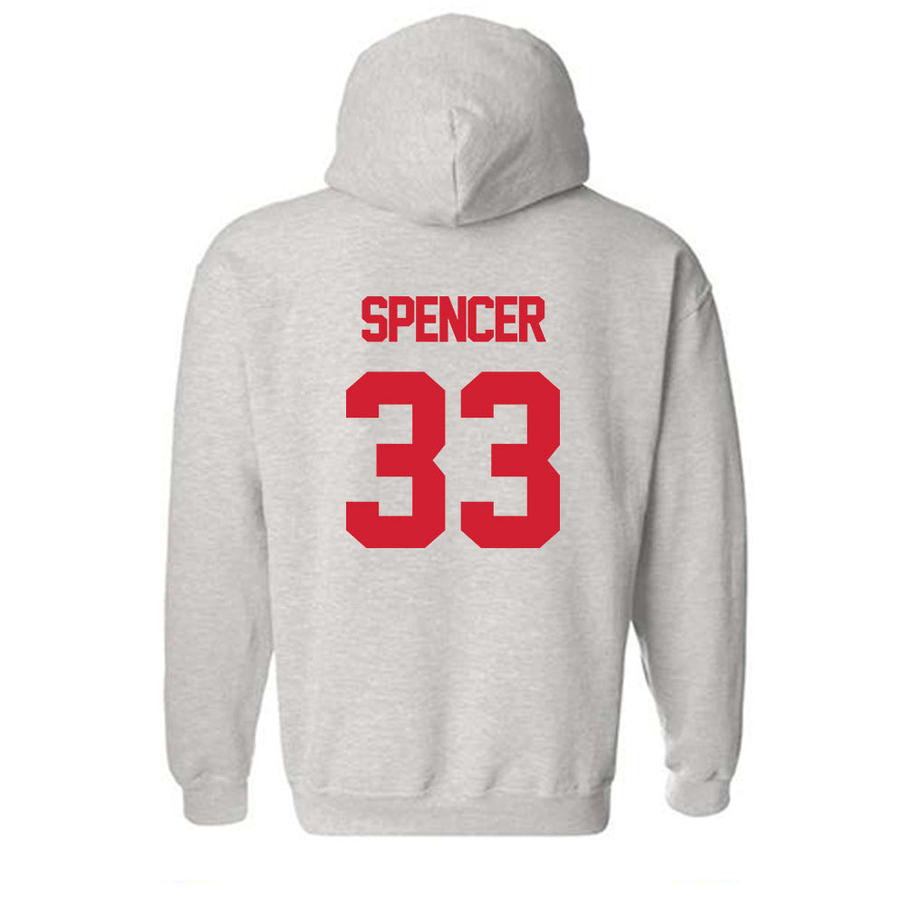 Louisiana - NCAA Football : AJ Spencer - Sports Shersey Hooded Sweatshirt-1