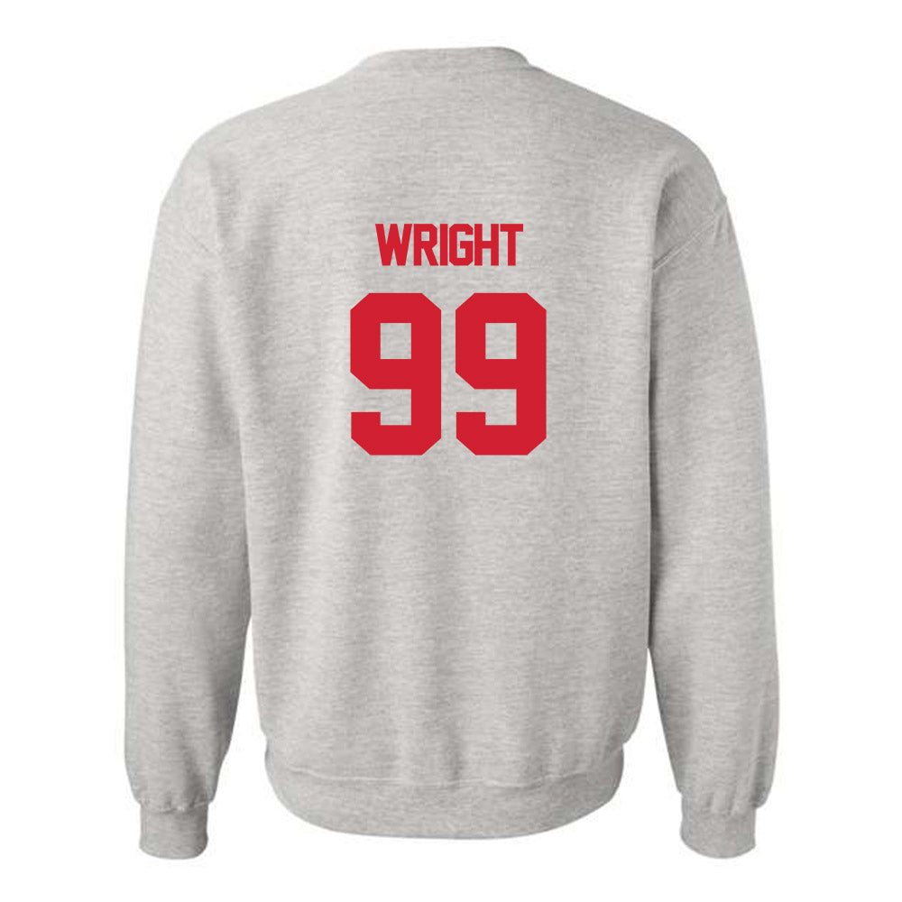 Louisiana - NCAA Football : Ashton Wright - Sports Shersey Crewneck Sweatshirt-1